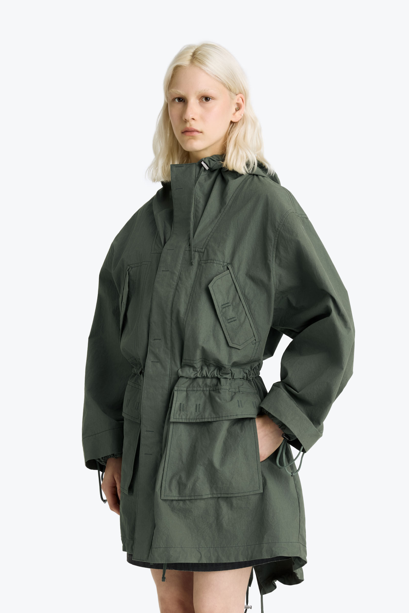 ALENKA - HODDED PARKA SMOKY PINE | Parajumpers®