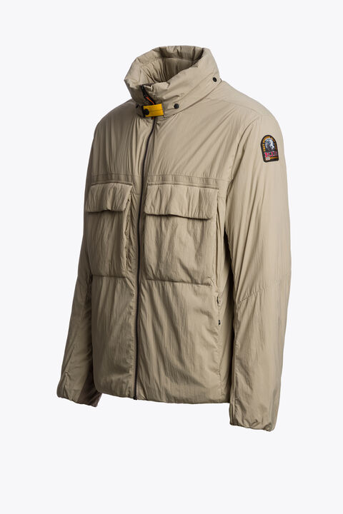Parajumpers AOINO - SHORT JACKET MUTED KHAKI - SLATE MUD 26WMPMJKLB01P24B077
