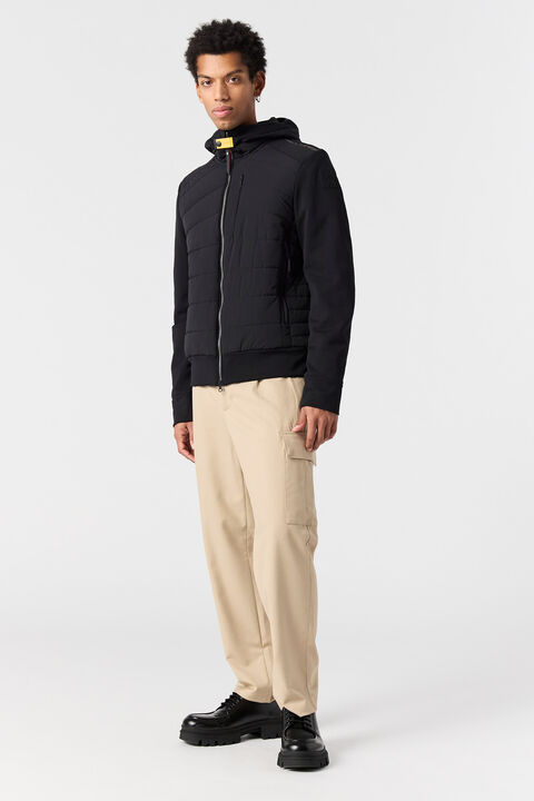 Parajumpers MANFRED - HYBRID JACKET BLACK 25WMPMHYHH01P340541