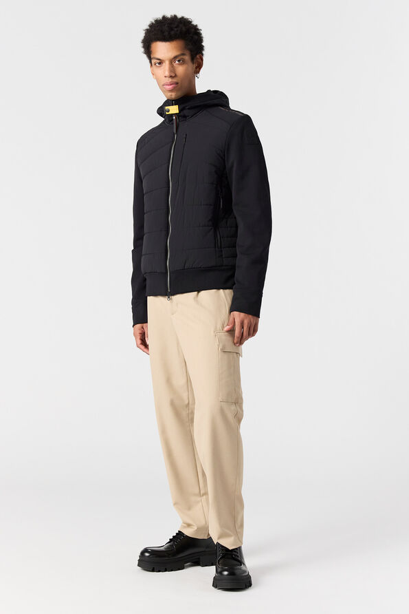 Parajumpers MANFRED - HYBRID JACKET BLACK 25WMPMHYHH01P340541