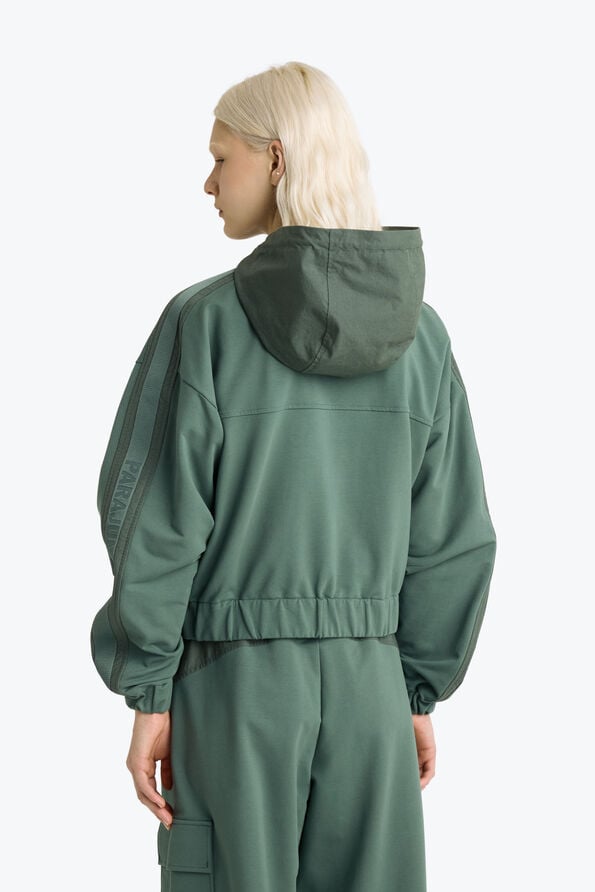 Parajumpers SALVAGE - HOODED FLEECE SMOKY PINE 26SMPWFLBG32P840279