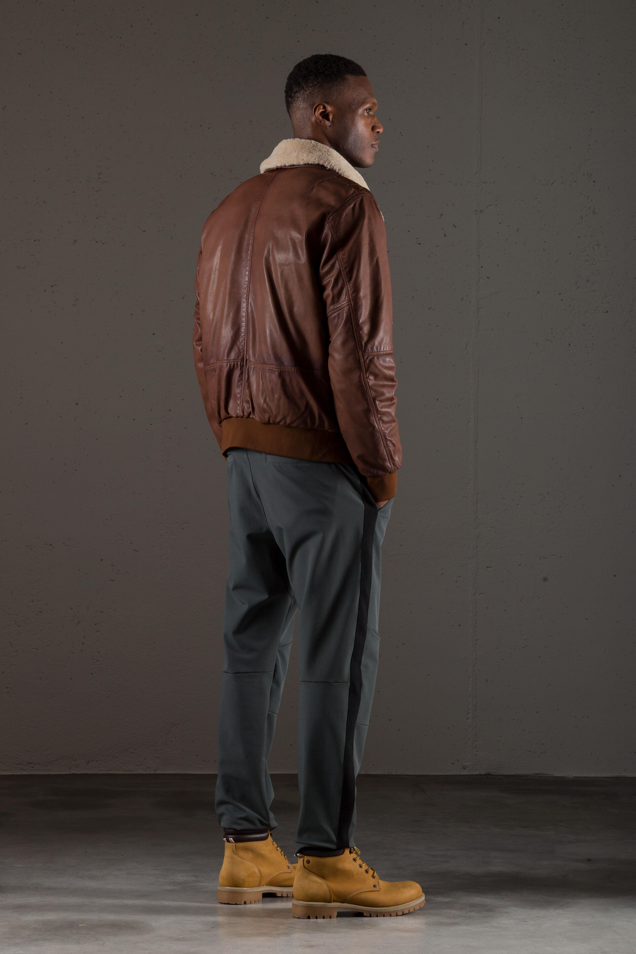 parajumpers leather jacket