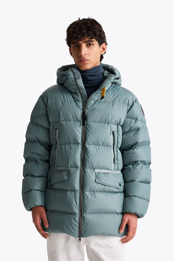Parajumpers SALLINS - HOODED DOWN PARKA GREEN-BLUE 26WMPMPUTT02P080782