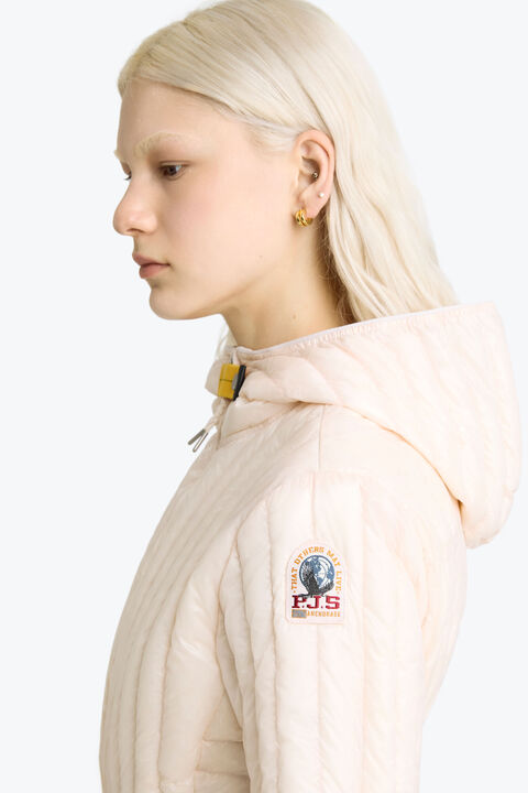 Parajumpers KUON - SHORT PUFFER BLUSH WHITE 26SMPWPUIP33P700281