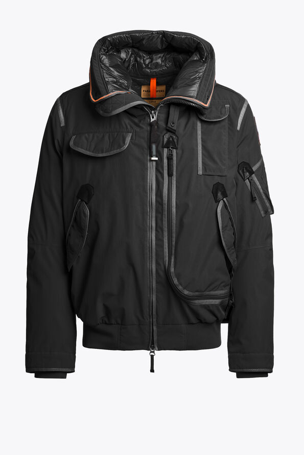 Parajumpers GOBI LIGHT - BLOUSON &Agrave; CAPUCHE BLACK 26WMPMJKMG01P030541