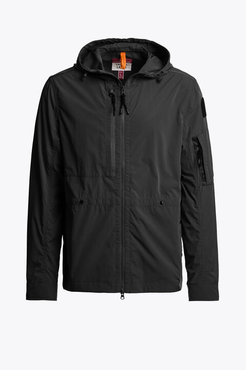 Parajumpers INVERNESS - GEVOERDE JAS MET CAPUCHON BLACK 26SMPMJKTU01P390541