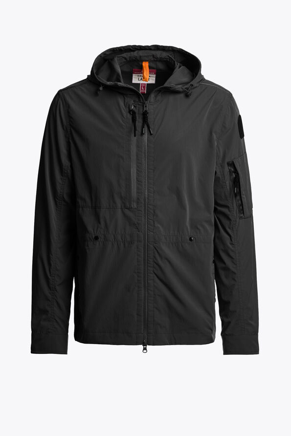 Parajumpers INVERNESS - GEVOERDE JAS MET CAPUCHON BLACK 26SMPMJKTU01P390541