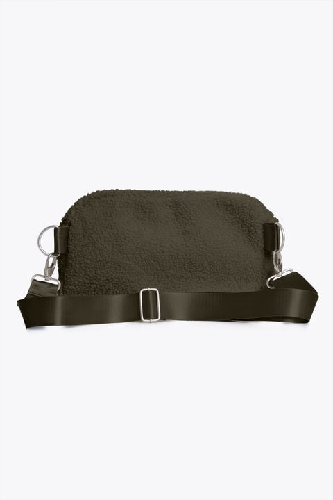 Parajumpers NORTHAM - CURLY FLEECE BELT BAG TAGGIA OLIVE 26WMPABABA41PAN0218