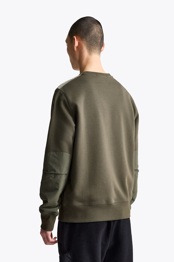 Parajumpers FERGUS - CREWNECK SWEATSHIRT BLACK 26WMPMFLRE01P370541