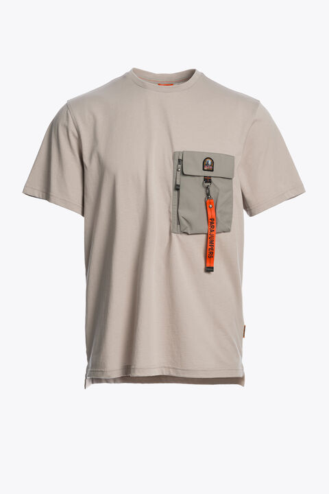 Parajumpers MOJAVE - T-SHIRT CHATEAU GREY  -  NOWHERE 25WMPMTSRE07P59B036