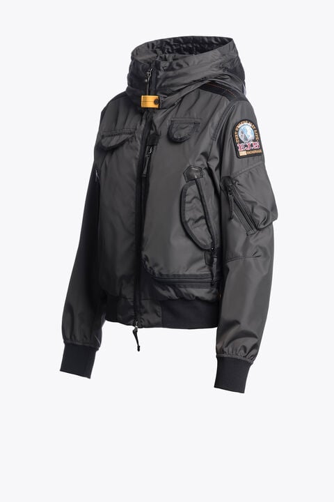 Parajumpers GOBI - HOODED BOMBER OFF-BLACK 26SMPWJKMA31P500600