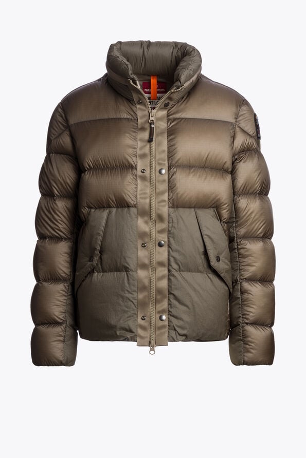 Parajumpers GOLBURN - SHORT DOWN JACKET SLATE MUD 26WMPMPUMU01P320128