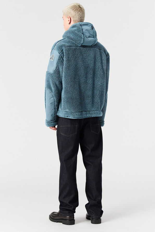 Parajumpers CAMAGLIO - CURLY FLEECE HOODIE PURITAN GREY 25WMPMFLPY01P520104