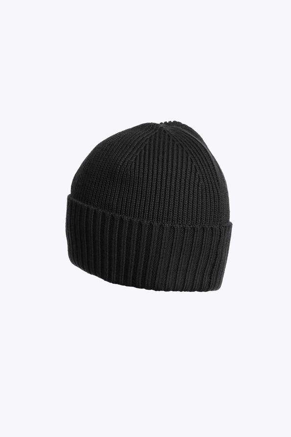 Parajumpers PLAIN - MERINO WOOL BEANIE BLACK 25WMPAHAHA12PAT0541