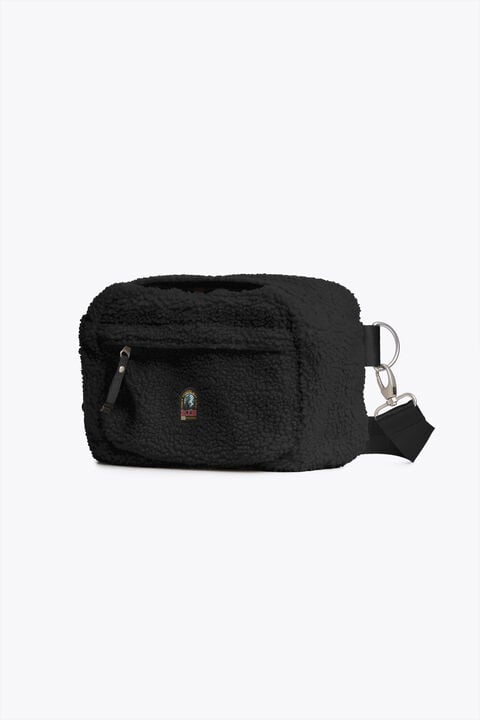 Parajumpers NORTHAM - CURLY FLEECE BELT BAG BLACK 26WMPABABA41PAN0541