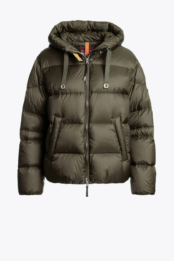 Parajumpers TILLY - HOODED DOWN JACKET OLIVE GREY 25WMPWPUHY32P730103