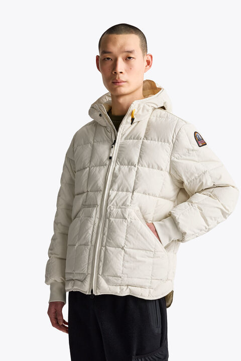 Parajumpers NIPAWIN - HOODED JACKET WARM IVORY 26WMPMPUQD03P330132