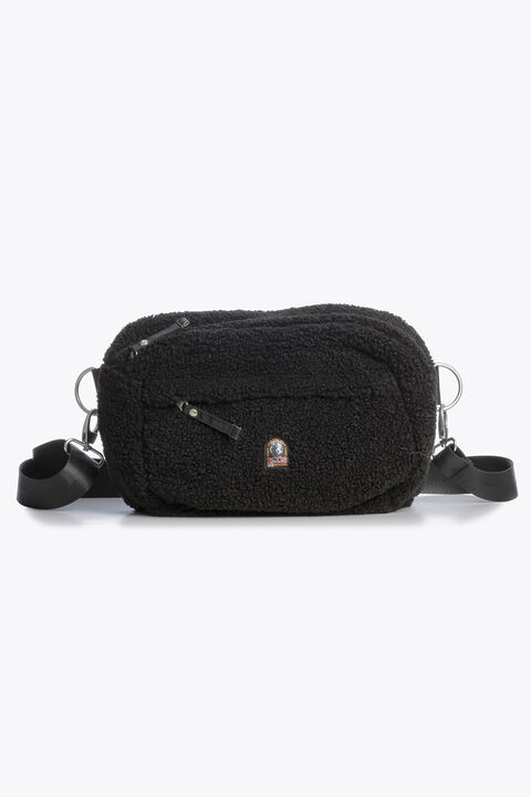 Parajumpers POWER - CURLY FLEECE BELT BAG BLACK 25WMPABABA41PAN0541