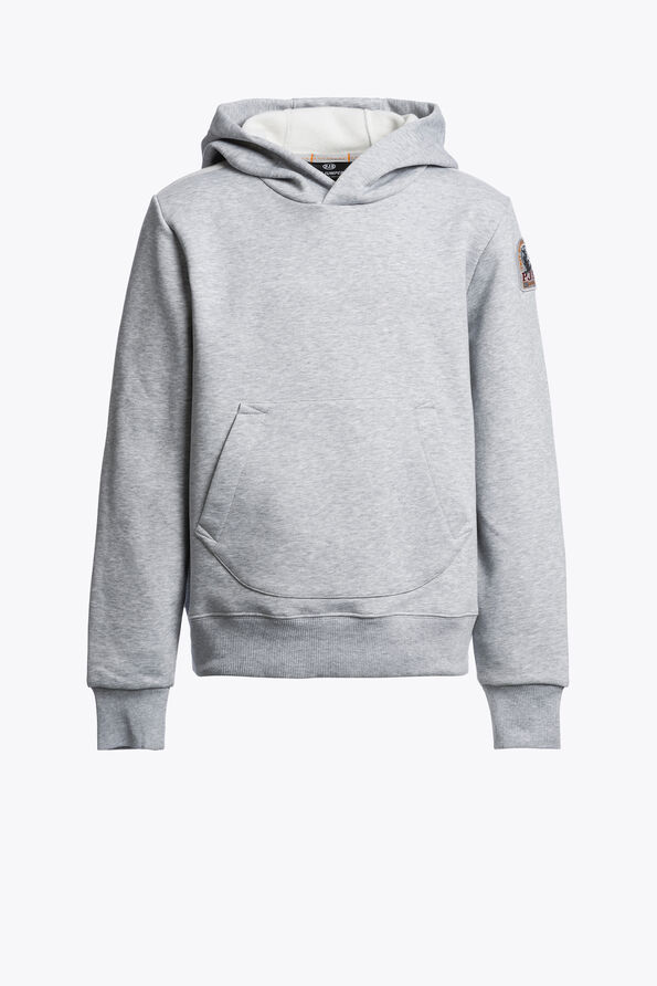 Parajumpers EVEREST - HOODED FLEECE ASH GREY MELANGE 25WMPBFLEY62PBO0608
