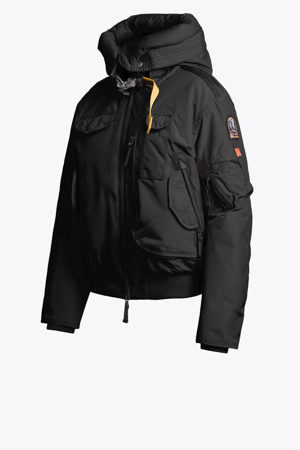 Parajumpers GOBI - HOODED BOMBER BLACK 26WMPWJKMA31P510541