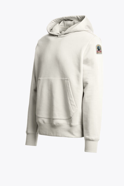 Parajumpers EVEREST - HOODED SWEATSHIRT WARM IVORY 26WMPMFLEY22P160132
