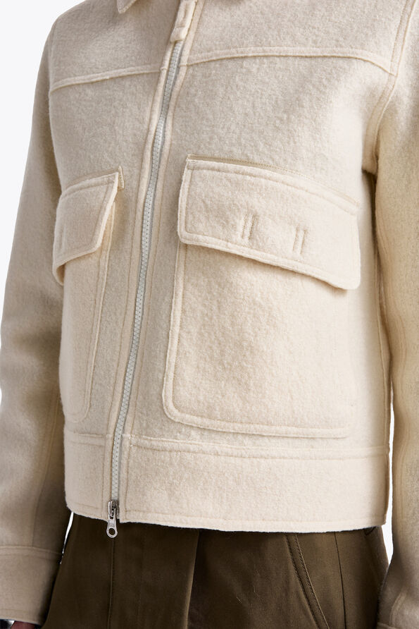 Parajumpers AMALU - GIACCA IN LANA WARM IVORY 26WMPWJKLV31P690132