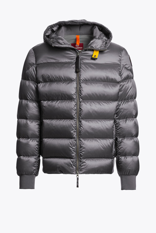Parajumpers PHARRELL - HOODED BOMBER PEWTER 26WMPMPUSX13P070735