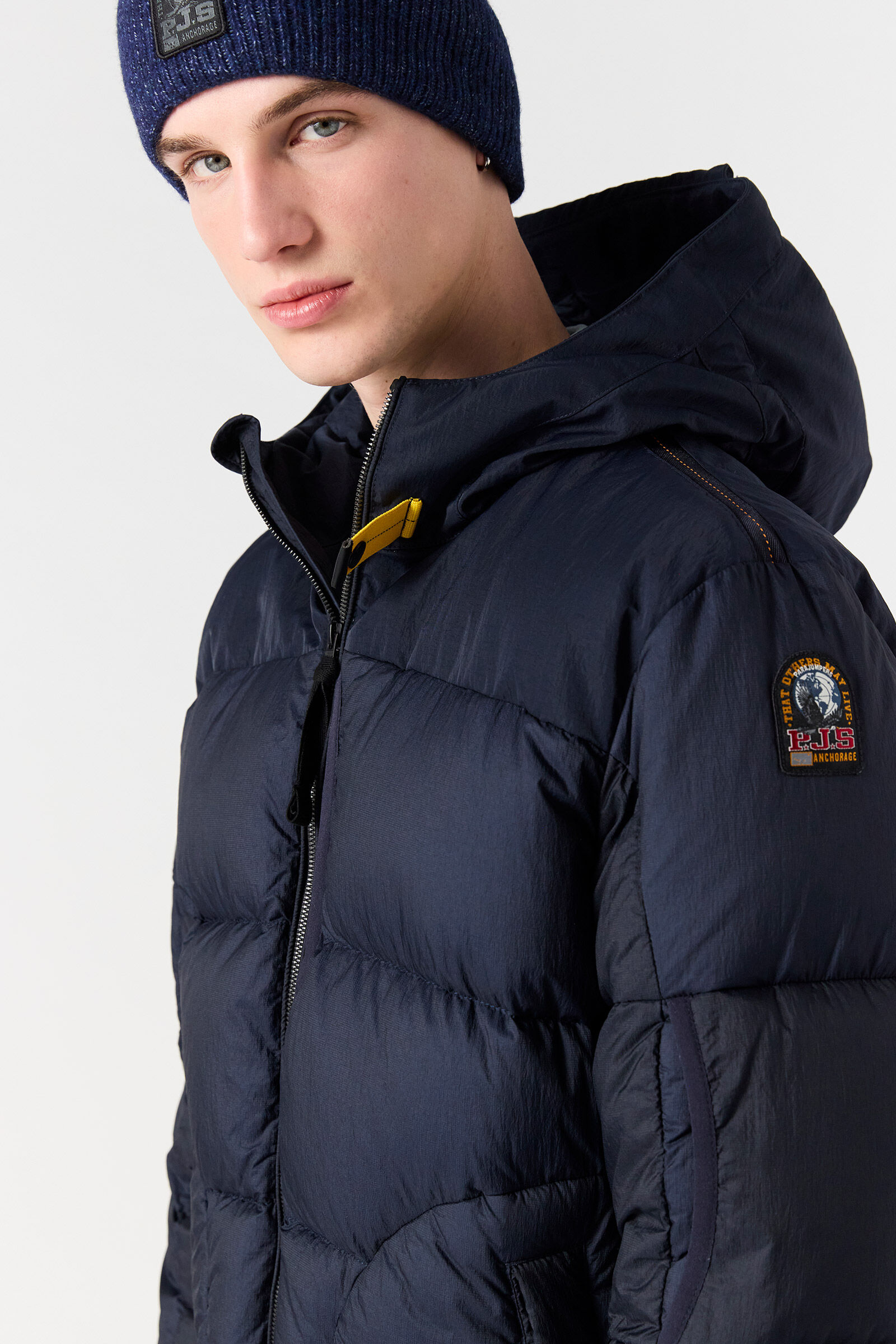 SENTO - フード付きダウンジャケット BLUE NAVY | Parajumpers 
