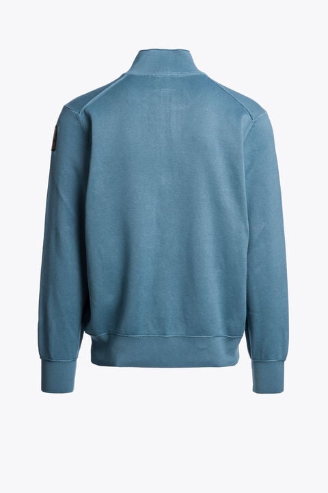Parajumpers BASIC SCOE - HALF ZIP CARDIGAN SKY STEEL 26WMPMKNKC06P140138