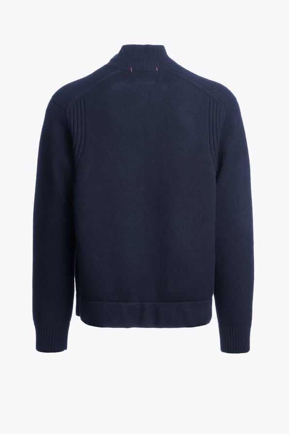Parajumpers LEVICO - FULL-ZIP CARDIGAN BLUE NAVY 26WMPMKNLW03P280316