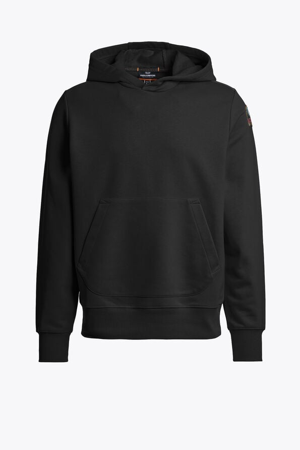 Parajumpers EVEREST - HOODED FLEECE BLACK 26SMPMFLEY22P100541