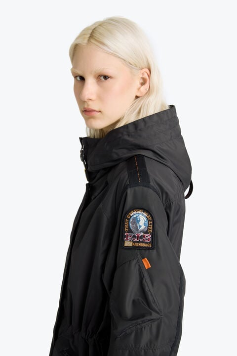 Parajumpers TANK - HOODED PARKA OFF-BLACK 26SMPWJKMA37P500600