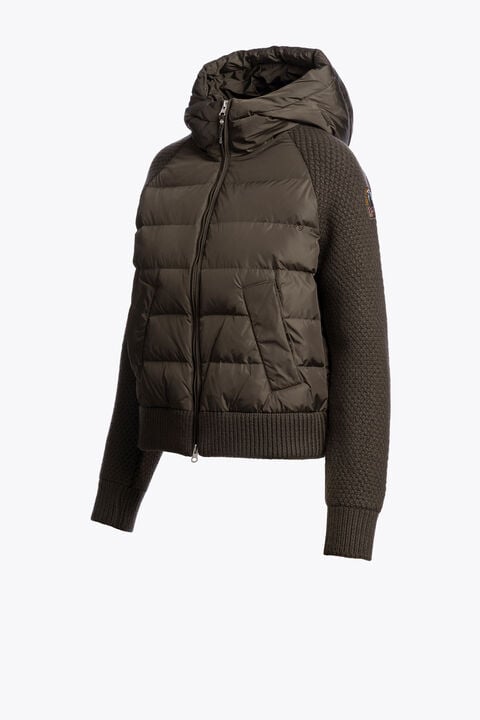 Parajumpers PHAT - HYBRID CARDIGAN ANTIQUE BRONZE 26WMPWHYHS37P620536