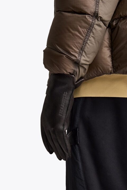 Parajumpers WUNCAR - SHEARLING GLOVES BLACK 26WMPAGLGL14PAP0541