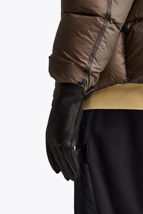 Parajumpers WUNCAR - SHEARLING GLOVES BLACK 26WMPAGLGL14PAP0541