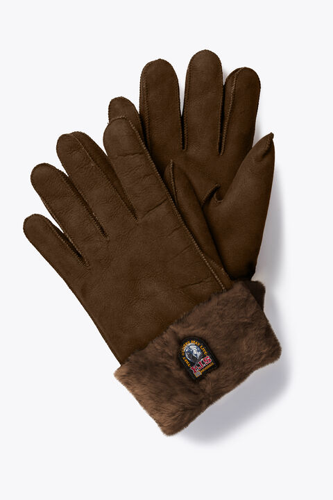 Parajumpers SHEARLING - GLOVES TOBACCO 25WMPAGLGL13PAD0574