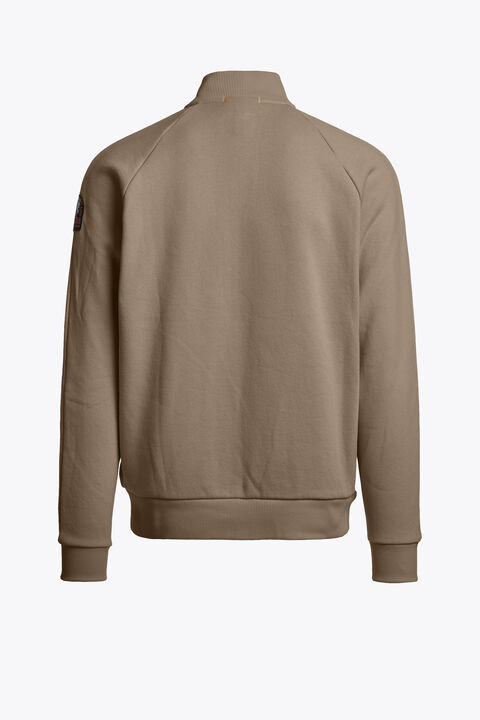 Parajumpers ASSORO - FULL-ZIP SWEATSHIRT SLATE MUD 26WMPMFLFJ03P190128