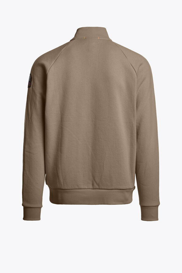 Parajumpers ASSORO - FULL-ZIP SWEATSHIRT SLATE MUD 26WMPMFLFJ03P190128