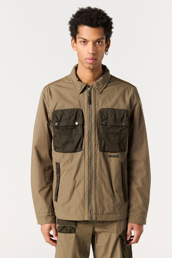 Parajumpers ZACHARY - OVERSHIRT EARTH  -  DEEP MOSS 25WMPMOSLA01P43B038