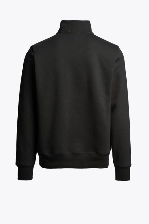 Parajumpers BROAD PEAK - 하프 집 플리스 BLACK 26WMPMFLEY20P160541