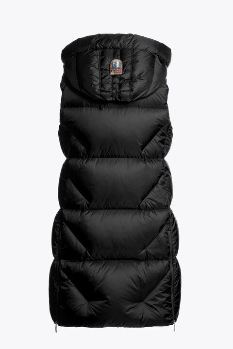 Parajumpers ZULY - HOODED VEST BLACK 25WMPWPUHY35P730541
