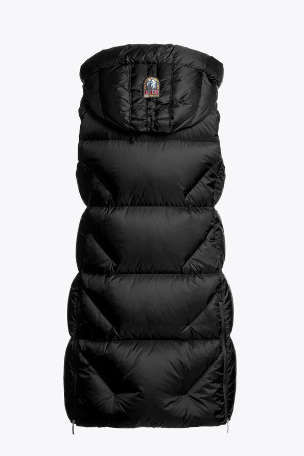 Parajumpers ZULY - HOODED VEST BLACK 25WMPWPUHY35P730541