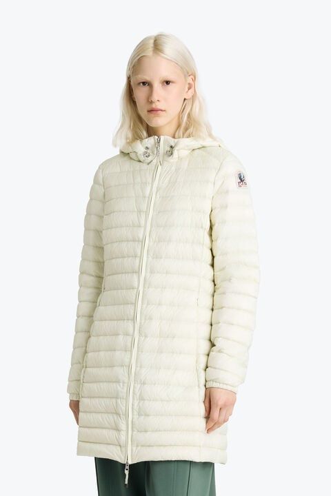 Parajumpers MEREDITH - HOODED DOWN JACKET MOSSY CHALK 26SMPWPUSL32P530277