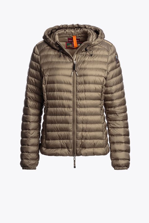 Parajumpers GENIE - HOODED DOWN JACKET OLIVE BROWN 26SMPWPUSL33P530280