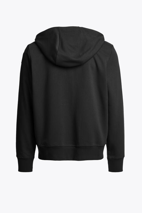 Parajumpers CHARLIE EASY - HOODED FLEECE BLACK 26SMPMFLEY24P100541