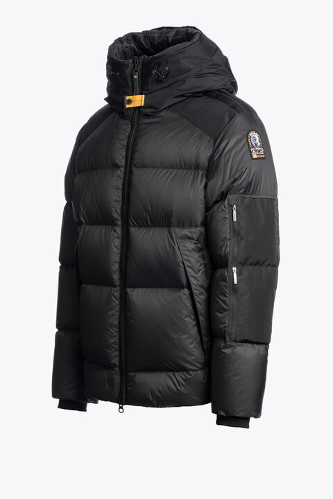 Parajumpers TYRIK - HOODED JACKET BLACK 25WMPMPUEN02P180541