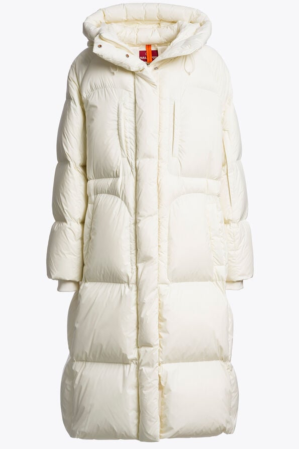 Parajumpers FALGE - LONG JACKET WARM IVORY 26WMPWPUVP32P790132