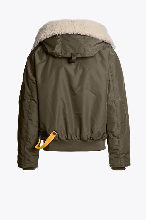 Parajumpers GOBI S. - HOODED BOMBER OLIVE GREY 25WMPWJKMA41P660103