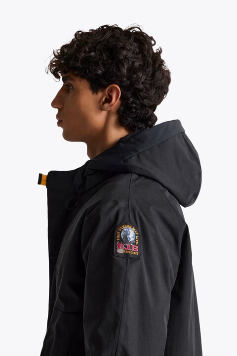 Parajumpers KOUGE - HOODED PUFFER NOWHERE - SLATE MUD 26WMPMJKBI01P22B073