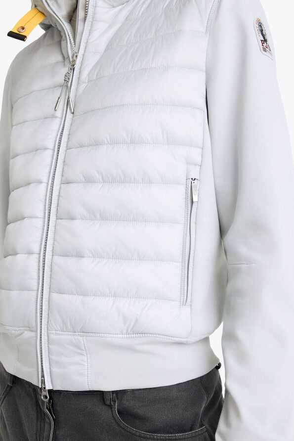 Parajumpers CAELIE - HYBRID SWEAT MIST WHITE 26SMPWHYFP31P550677